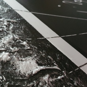 Absztrakt dekorációs festmény, 70 cm x 70 cm - művészet - festmény - akril - Meska.hu