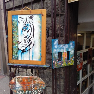 Hótigris - művészet - festmény - akril - Meska.hu