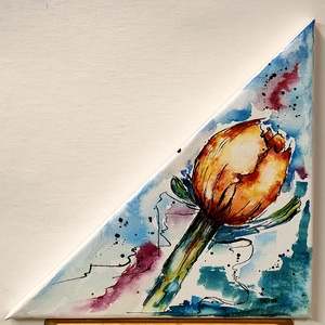 Szál- tulipán - művészet - festmény - akril - Meska.hu