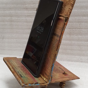 Telefontartó vintage -  Régi hírek, új hírek   - otthon & életmód - dekoráció - asztal és polc dekoráció - dekorációs tál, tartó - Meska.hu
