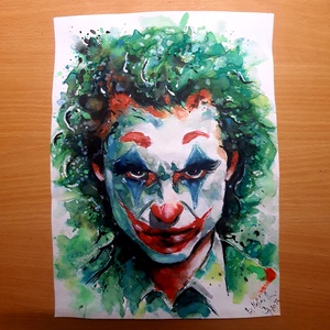 Joker 2 - Tekintet  - művészet - festmény - akvarell - Meska.hu