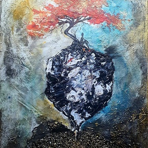 Galaxis sorozat - Gondolkodjunk  - művészet - festmény - akril - Meska.hu