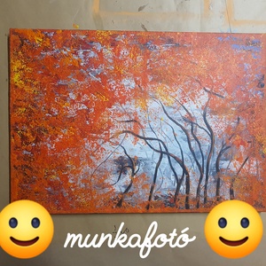Színerdőben  - művészet - festmény - akril - Meska.hu