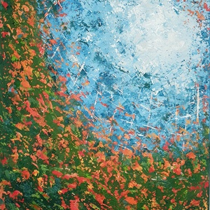 Réten, felfelé... - művészet - festmény - akril - Meska.hu