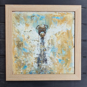 Angyal sorozat - Megérkeztem  - művészet - festmény - akril - Meska.hu