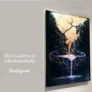 Gold Rain in the World - művészet - festmény - akvarell - Meska.hu