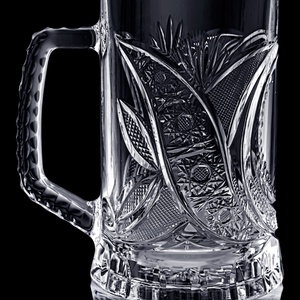 Kristály üveg söröskorsó - otthon & életmód - konyhafelszerelés, tálalás - tálalás - sörös pohár és korsó - Meska.hu
