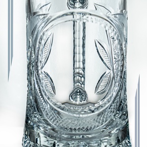 Kristály üveg söröskorsó - otthon & életmód - konyhafelszerelés, tálalás - tálalás - sörös pohár és korsó - Meska.hu