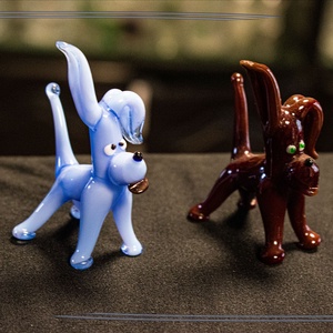 Üveg kutya, Otthon & Életmód, Dekoráció, Asztal és polc dekoráció, Díszüveg, Üvegművészet, MESKA