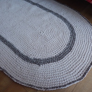 Horgolt  ovális  szőnyeg  -  - Meska.hu