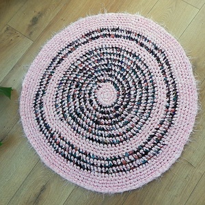  Rag rug Horgolt szőnyeg rongyszőnyeg - otthon & lakás - lakástextil - szőnyeg - horgolt szőnyeg - Meska.hu