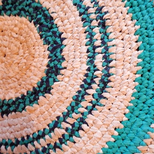 horgolt szőnyeg Rag Rug rongyszőnyeg - otthon & életmód - lakástextil - szőnyeg - horgolt szőnyeg - Meska.hu