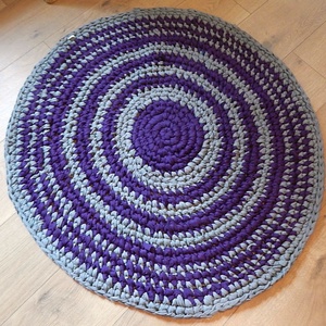  Rag rug Horgolt szőnyeg rongyszőnyeg, Otthon & Életmód, Horgolt szőnyeg, Szőnyeg, Lakástextil, Horgolás, Újrahasznosított alapanyagból készült termékek, MESKA