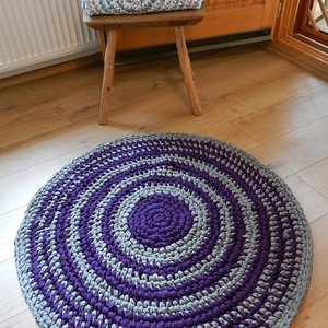  Rag rug Horgolt szőnyeg rongyszőnyeg - otthon & életmód - lakástextil - szőnyeg - horgolt szőnyeg - Meska.hu