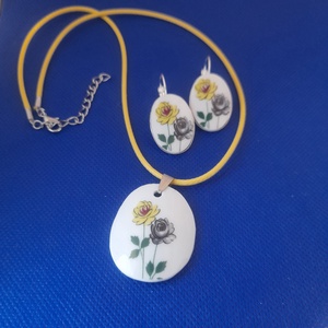  Porcelán ékszer garnitúra.  - ékszer - ékszerszett - Meska.hu