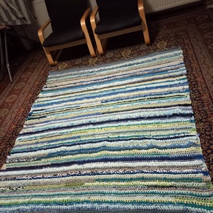 Rag rug szőnyeg - otthon & életmód - lakástextil - szőnyeg - horgolt szőnyeg - Meska.hu