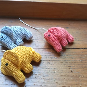 amigurumi, horgolt kis elefánt  - Meska.hu