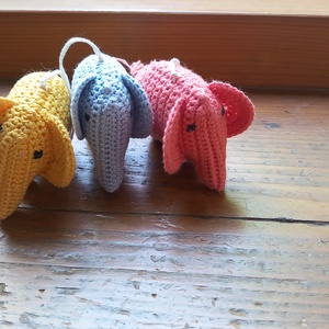 amigurumi, horgolt kis elefánt  - játék & sport - plüssállat & játékfigura - elefánt - Meska.hu