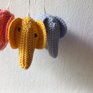 amigurumi, horgolt kis elefánt  - játék & sport - plüssállat & játékfigura - elefánt - Meska.hu