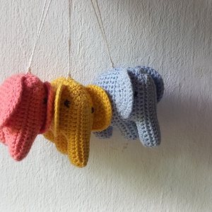 amigurumi, horgolt kis elefánt  - játék & sport - plüssállat & játékfigura - elefánt - Meska.hu