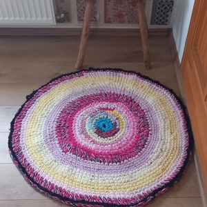  Rag rug Horgolt szőnyeg rongyszőnyeg - otthon & életmód - lakástextil - szőnyeg - horgolt szőnyeg - Meska.hu