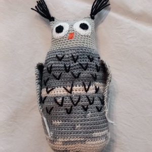 Horgolt figura bagoly család - játék & sport - plüssállat & játékfigura - bagoly - Meska.hu