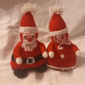 Horgolt figurák Télapó és Télanyó, Játék & Sport, Plüssállat & Játékfigura, Bagoly, Horgolás, Kötés, MESKA