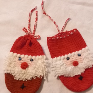 Horgolt Mikulás zsák  - játék & sport - plüssállat & játékfigura - bagoly - Meska.hu