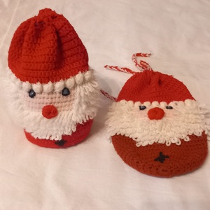 Horgolt Mikulás zsák  - játék & sport - plüssállat & játékfigura - bagoly - Meska.hu