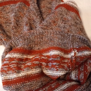 Klasszikus kézze kötött férfi pulóver  - ruha & divat - férfi ruha - férfi pulóver - Meska.hu