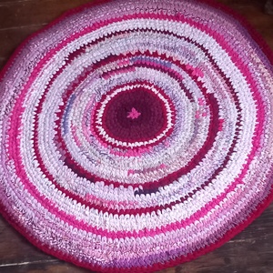  Rag rug Horgolt szőnyeg rongyszőnyeg - otthon & életmód - lakástextil - szőnyeg - horgolt szőnyeg - Meska.hu