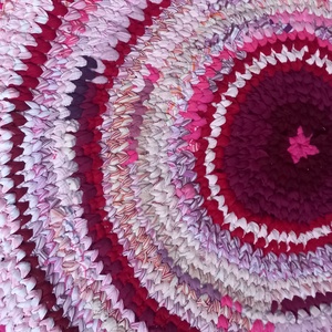  Rag rug Horgolt szőnyeg rongyszőnyeg - otthon & életmód - lakástextil - szőnyeg - horgolt szőnyeg - Meska.hu