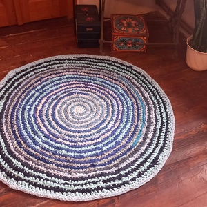  Rag rug Horgolt szőnyeg rongyszőnyeg - Meska.hu