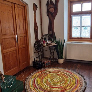  Rag rug Horgolt szőnyeg rongyszőnyeg - otthon & életmód - lakástextil - szőnyeg - horgolt szőnyeg - Meska.hu