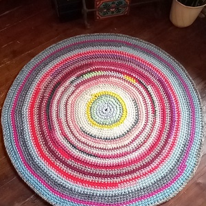   Szőnyeg Horgolt  kerek  - otthon & életmód - lakástextil - szőnyeg - horgolt szőnyeg - Meska.hu