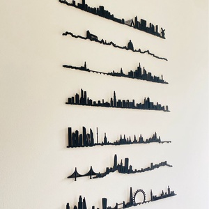  Skyline - városkép falidekor (Párizs, New York, London, Budapest, Róma, Prága, Barcelona, Dubaj, Koppenhága, stb..) - Meska.hu