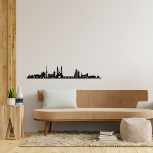  Cityline - Basel városkép, fali dekoráció, Otthon & Életmód, Dekoráció, Fali és függő dekoráció, Falra akasztható dekor, Famegmunkálás, MESKA