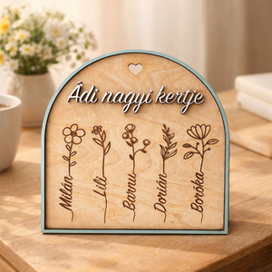 Anya, Nagymama, Dédi kertje - anyák napi egyedi ajándék, Otthon & Életmód, Dekoráció, Asztal és polc dekoráció, Gravírozott táblák, Famegmunkálás, MESKA