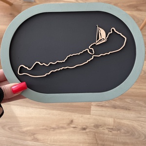 Balaton képkeretben - vitorlázás, biciklizés, borászat - otthon & életmód - dekoráció - fali és függő dekoráció - falra akasztható dekor - Meska.hu