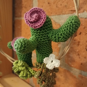 Horgolt kaktusz dekoráció  - otthon & életmód - dekoráció - Meska.hu