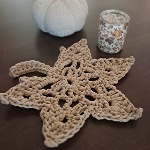 Horgolt őszi asztaldísz - Meska.hu