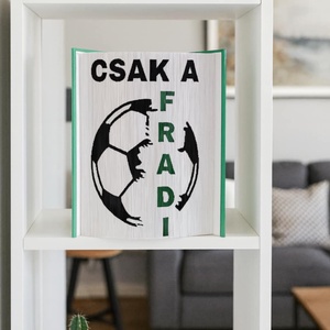 Fradi könyvszobor - otthon & életmód - dekoráció - asztal és polc dekoráció - könyvszobor - Meska.hu