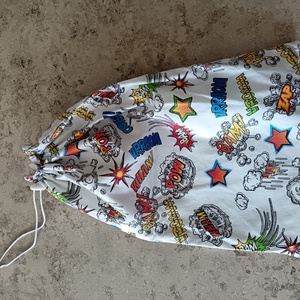 Nagy méretű kenyereszsák, frissentartó zsák, pékárus zsák- Képregényes - táska & tok - bevásárlás & shopper táska - kenyeres zsák - Meska.hu