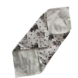 Újraszalvéta, szendvics csomagoló, cicatömeg, kék-sárga - táska & tok - uzsonna- & ebéd tartó - szendvics csomagoló - Meska.hu