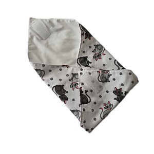 Újraszalvéta, szendvics csomagoló, cicatömeg, kék-sárga - táska & tok - uzsonna- & ebéd tartó - szendvics csomagoló - Meska.hu