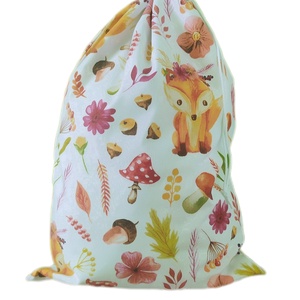 Nagy méretű kenyereszsák, frissentartó zsák, pékárus zsák, rókás, gombás - Meska.hu