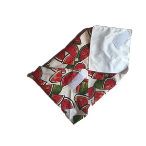 Újraszalvéta, szendvics csomagoló, textil szalvéta, bézs alapon dinnyés - táska & tok - uzsonna- & ebéd tartó - szendvics csomagoló - Meska.hu