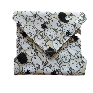 Újraszalvéta, szendvics csomagoló, bárány mintás, Táska & Tok, Uzsonna- & Ebéd tartó, Szendvics csomagoló, Varrás, MESKA