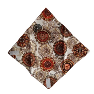 Újraszalvéta, szendvics csomagoló, narancst mandala mintás  - táska & tok - uzsonna- & ebéd tartó - szendvics csomagoló - Meska.hu