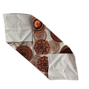 Újraszalvéta, szendvics csomagoló, narancst mandala mintás  - táska & tok - uzsonna- & ebéd tartó - szendvics csomagoló - Meska.hu